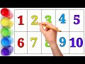 One two three, numbers song, learn to count, 1 to 100 counting, 123 numbers, kids rhymes  P 54