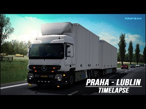 ETS2 1.31 - Timelapse - Mercedes Actros MP3 Tandem Rework | Praha - Lublin  Euro Truck Simulator 2