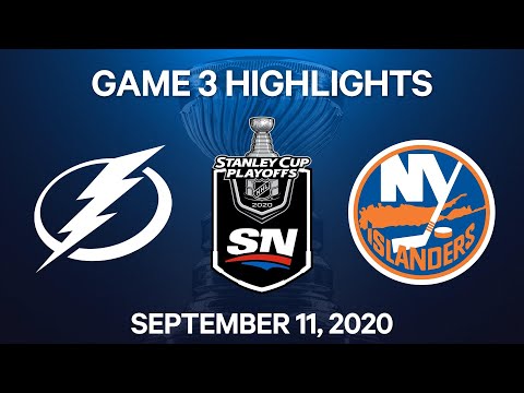 NHL Highlights | 3rd Round, Game 3: Lightning vs. Islanders – Sep. 11, 2020
