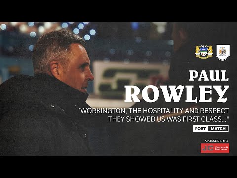 Paul Rowley on the respect shown both ways in workington clash