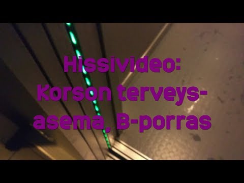 Hissivideo: Korson terveysasema, Vantaa, B-porras - 1997 Schindler (geneerinen)
