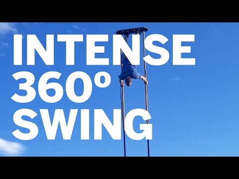 Swinging ALL THE WAY around the bar!!