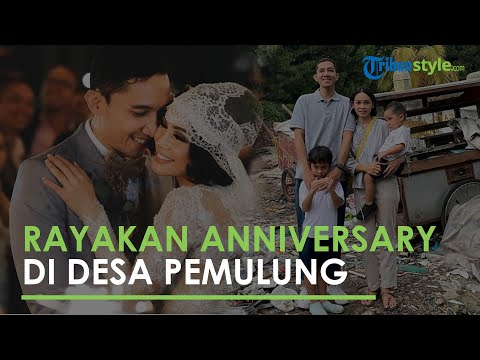 Andien Rayakan Ulang Tahun Pernikahan di Desa Pemulung, Bagi-bagi Rezeki Bareng Keluarga