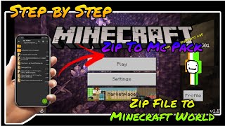 How To Turn .zip Packs To .mcpack For MCPE 1.17! | How To Extract a Minecraft .Zip File #minecraft