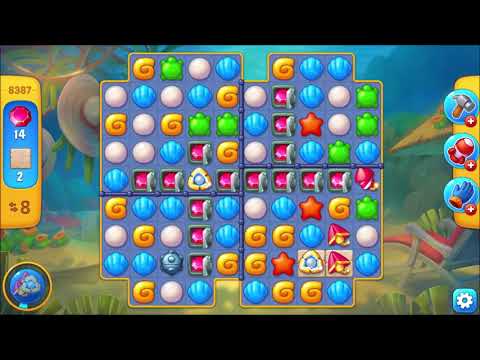 Fishdom Level 8387 walkthrough #fishdom #gaming