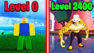 I Went From Noob To Max Level Rob Lucci In One Video [Blox Fruits]