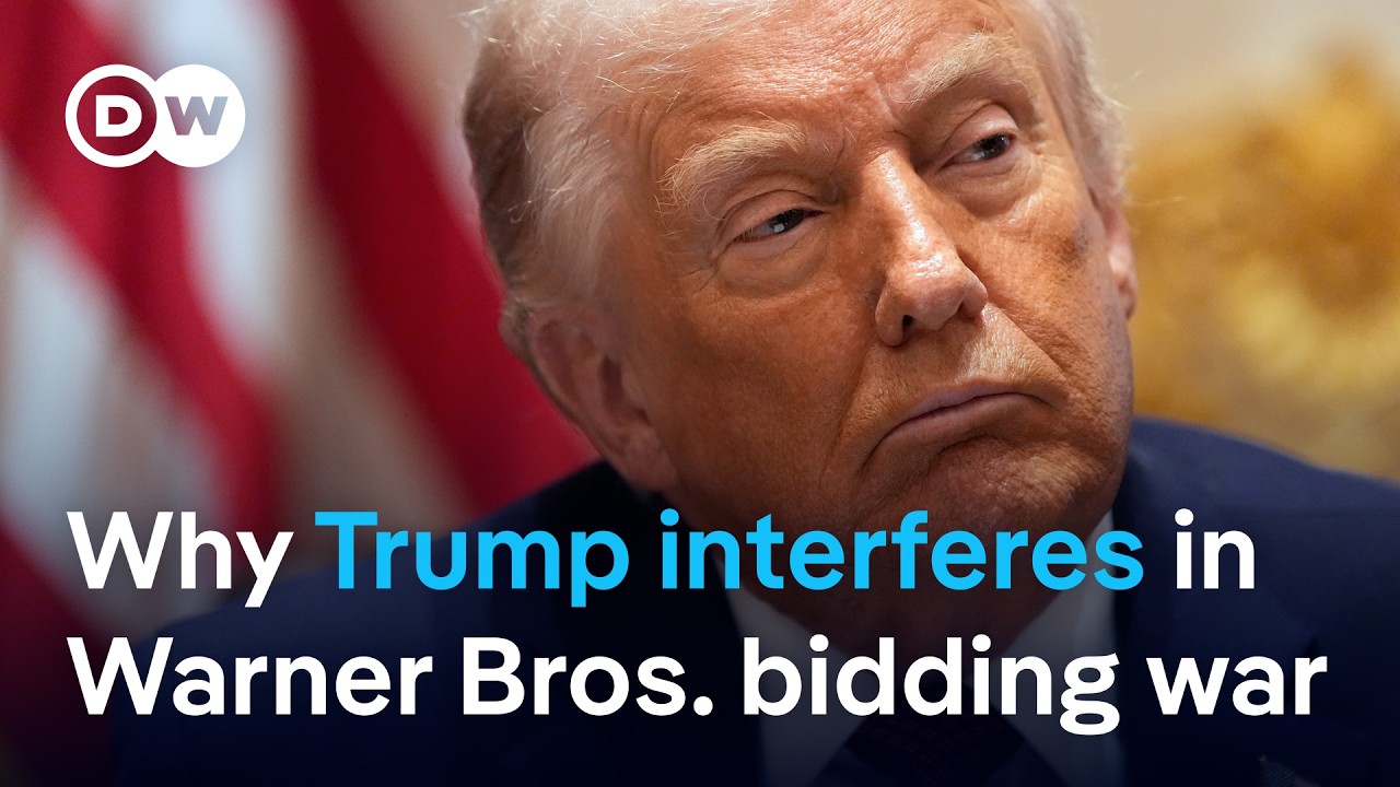 Donald Trump gets involved in Netflix and Paramount bidding war to take over Warner Bros. | DW News