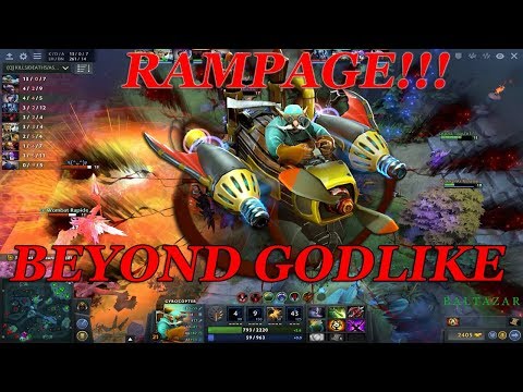 Dota 2 - Gyrocopter BEYOND GODLIKE + RAMPAGE | GAMEPLAY