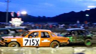 preview picture of video 'Holmes County Fair Demolition Derby Millersburg, OH 2009-03'