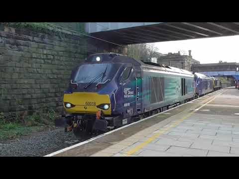 68018 with 68031/66508 dit 0c02 Crewe - Carlisle,  25th October 2017