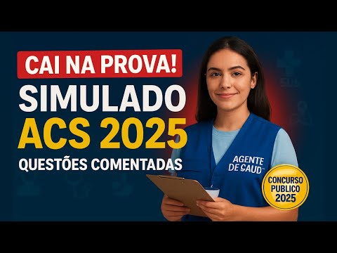 Simulado ACS 2025: Questões Comentadas de Concurso para Agente Comunitário de Saúde