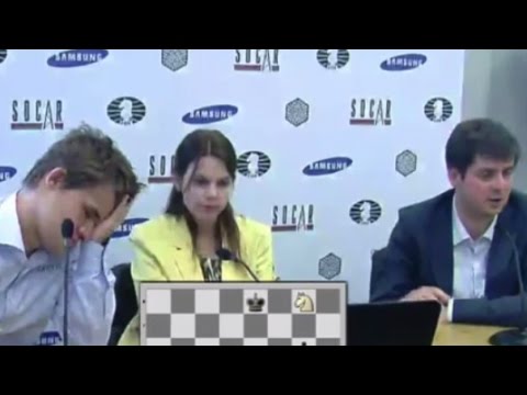 Svidler beats the winner Magnus Carlsen in the Candidates Tournament 2013