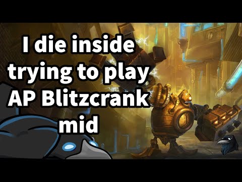I hard lose lane as AP Blitzcrank mid: League of legends