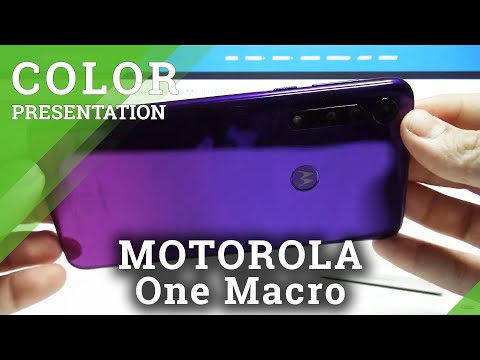 How Back Cover Looks on Motorola One Macro - Ultra Violet Back Cover Presentation