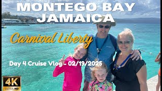 Carnival Liberty | Day 4- Montego Bay cruise port, Jamaica | Doctor’s cave beach 02/19/25 🚢