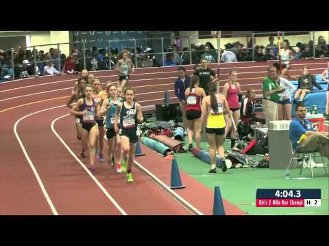 Girls 2 Mile Section 2 - New Balance Nationals Indoor 2014