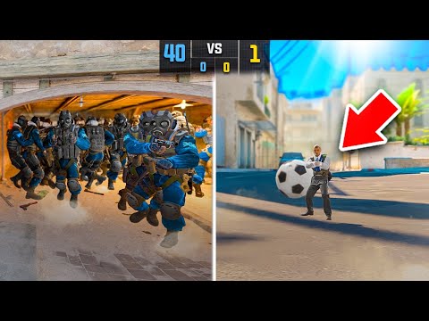 40 HUGE PLAYERS vs ME, but I'm shrunk