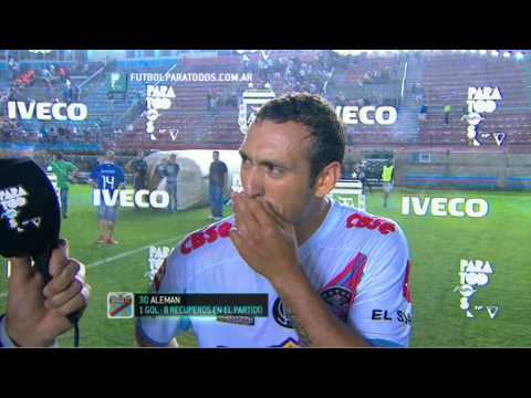 Alemán: "Los dos propusimos". Arsenal 1 - Boca 1. Fecha 16. Torneo Primera División 2014. FPT