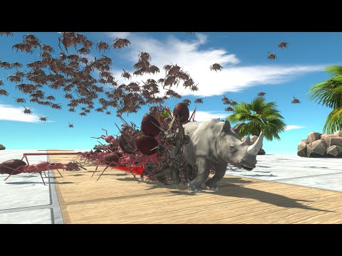 Only Fast Runners Will Escape from SWARM BUG ROAD - Animal Revolt Battle Simulator