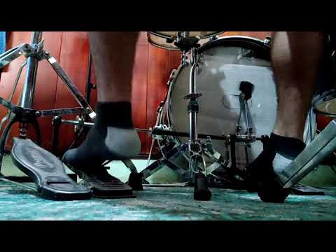 Double Bass Drumming - exercise A (1) to (4) - 90 bpm