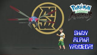 ✨Pokémon Legends Arceus: CATCHING SHINY ALPHA YANMEGA (97 MASSIVE MASS OUTBREAK SOFT RESETS)!✨