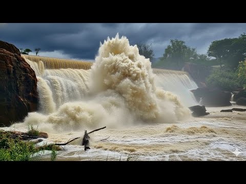 BARRAGEM DE SÃO FELIX COM MUITO VOLUME DE ÁGUA MUNICÍPIO DE RIO DO PIRES BAHIA#bahia#nordeste#sertão