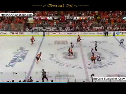 Habbs vs Flyers Game 1 Playoffs 2010