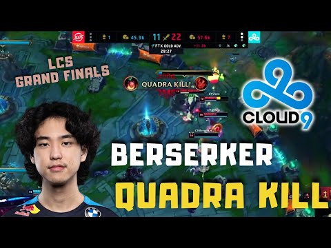 Berserker Quadra Kill Sivir on LCS Finals - C9 vs 100