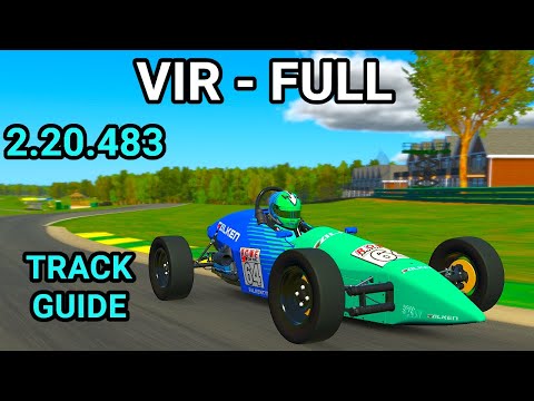Track Guide VIR - Full Formula VEE iRacing