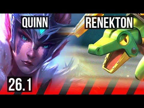 QUINN vs RENEKTON (TOP) | Fleet Footwork | KR Diamond | 26.1