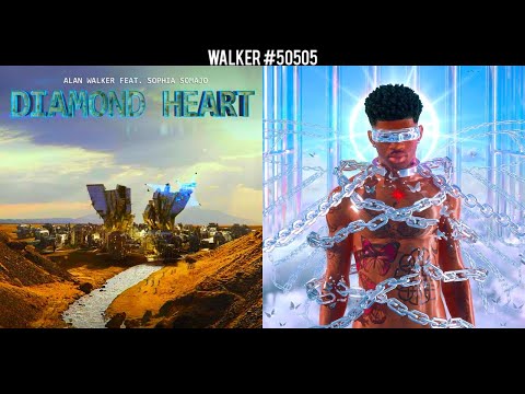 Diamond Heart ✗ Industry Baby [Mashup] - Alan Walker & Lil Nas X ft. Jack Harlow & Sophia Somajo