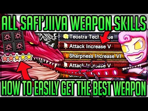 All Safi'jiiva Weapon Skills Possible - Full in Depth Guide - Monster Hunter World Iceborne!