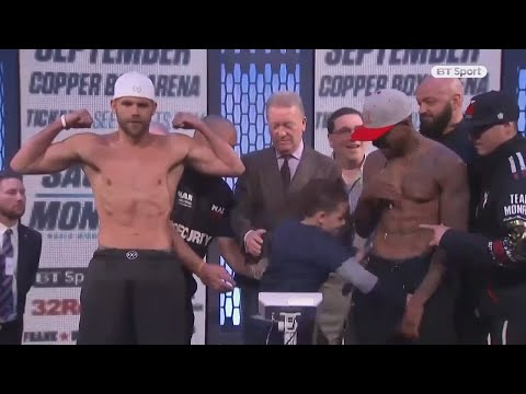 Bizarre! Billy Joe Saunders' son punches opponent at the weigh-in