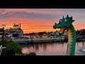 Gorgeous Friday Night Sunset Walk Through Disney Springs