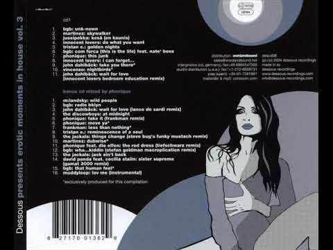 Dessous Vol 3 - Erotic Moment in House (Bonus CD mixed by Dj Phonique)