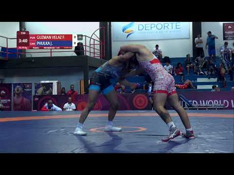 Round 2 FS - 79 kg: F. GUZMAN VELAZ (PUR) v. J. PHULKA (CAN)