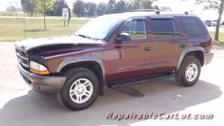 preview picture of video '2002 Dodge Durango SXT 4x4 - Repairable Vehicle Autoplex, Inc. HD'