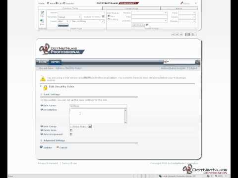 DotNetNuke Role Overview