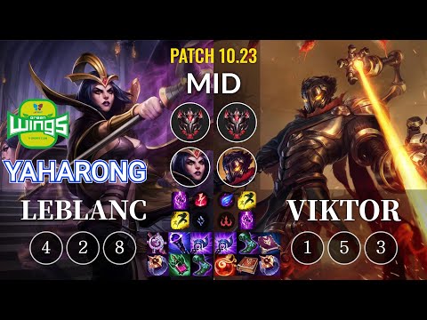 JAG Yaharong LeBlanc vs Viktor Mid - KR Patch 10.23