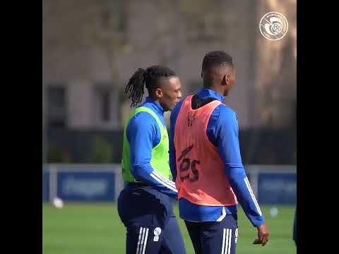 Lebo Mothiba at Strasbourg training ahead of 2022/23 season