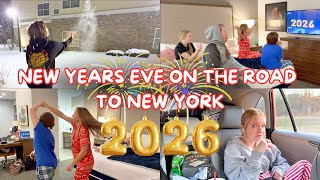 NEW YEARS EVE ON THE ROAD TO NEW YORK | Family 5 Vlogs
