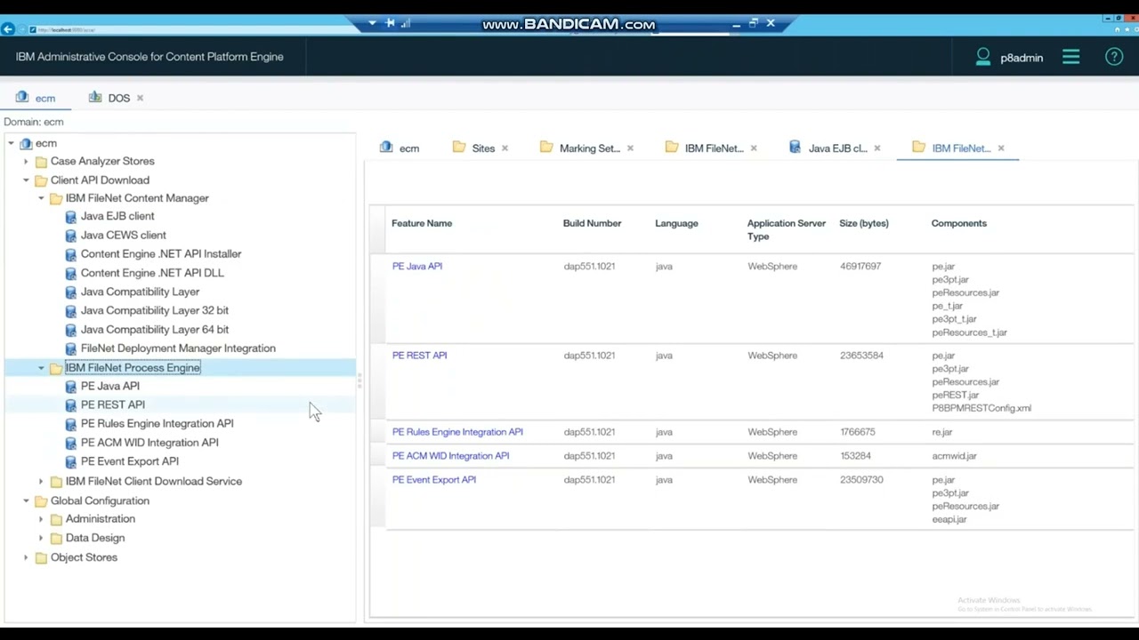 How to Download FileNet Jar for JAVA, .Net FileNet API from IBM FileNet ACCE