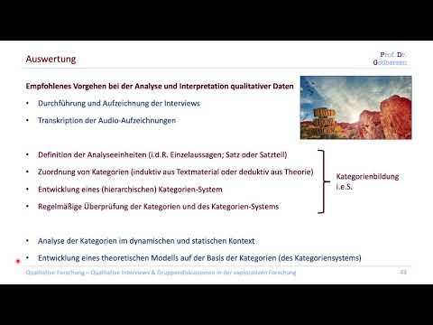 3.4.3 Analysis of qualitative interviews (Compact course in qualitative research)