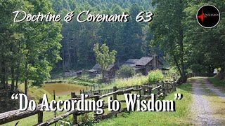 Come Follow Me - Doctrine and Covenants 63: "Do According to Wisdom"