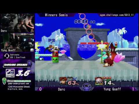 SG at GU 13.11: Darc (Ganon, Roy, Samus) vs. Yung Quaff (MetaKnight)
