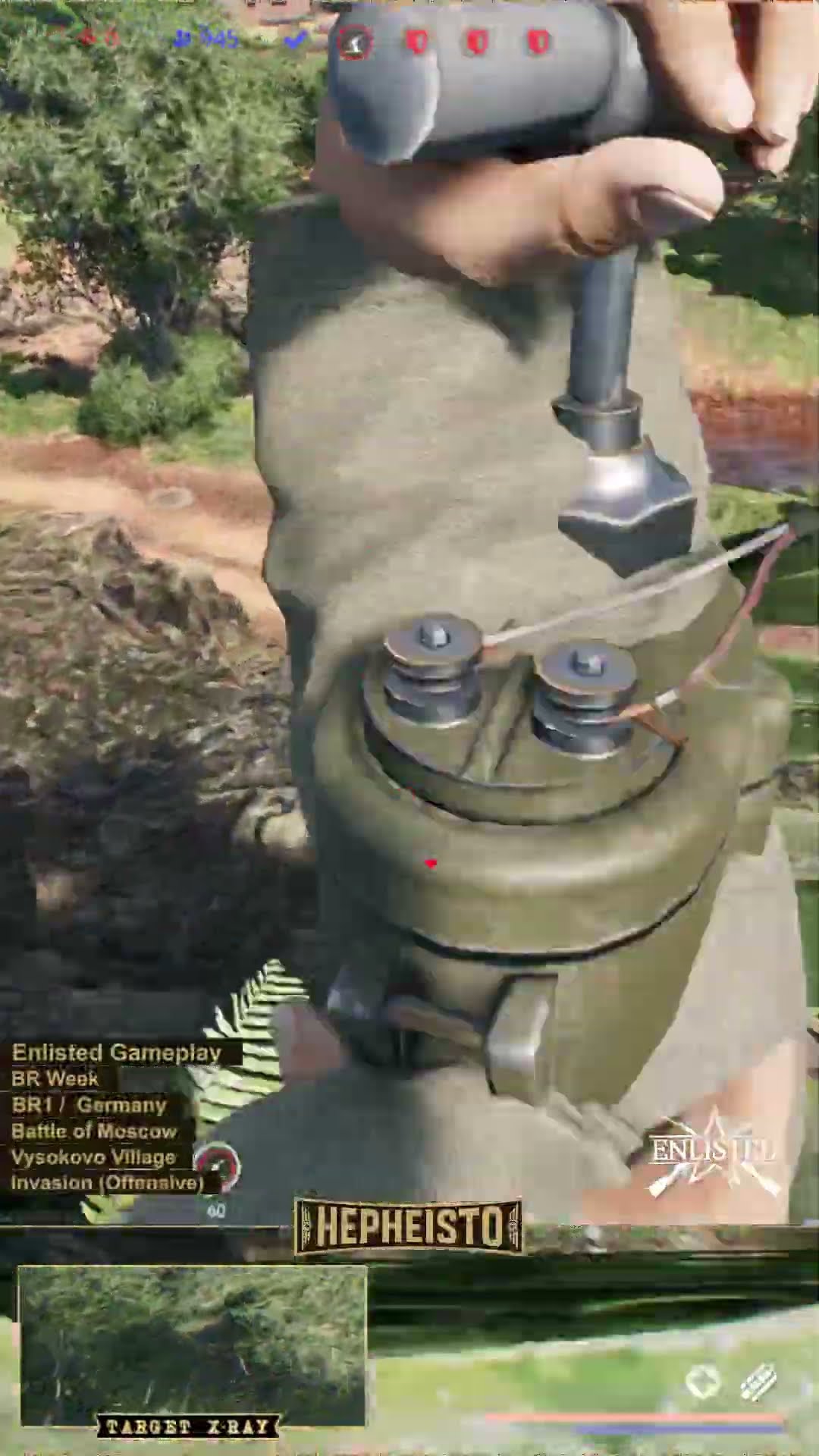 Assaulter eliminates Tank M3 Stuart with Explosion Pack