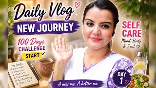 Daily vlog| new journey| 100 days challenge start.. #dailyvlog #viral 