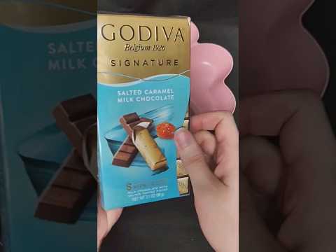 fill a platter with godiva chocolate #asmr