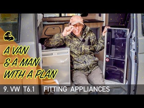 9. Fitting a Dometic CRX 50 fridge, gashob and sink VW T6.1