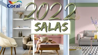 CORES PARA SALA TENDÊNCIAS 2022  - ANTES E DEPOIS CORAL
